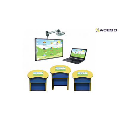 Интерактивный класс для ДОУ (ноутбук, инт.доска, 3 парты)