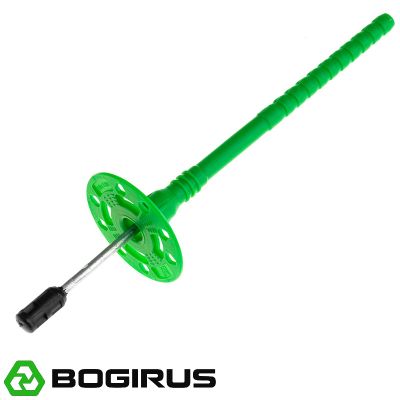 Дюбель для теплоизоляции BOGIRUS NT 10х180 мм с металлическим гвоздем и термоголовкой (400 штук)