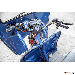 Грузовой электротрицикл Rutrike Гермес Pro 1500 72V2200W синий