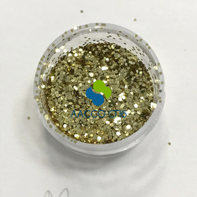 Полиэстровыe блестки цветные глиттер Золото Мэриголд 0,6 мм