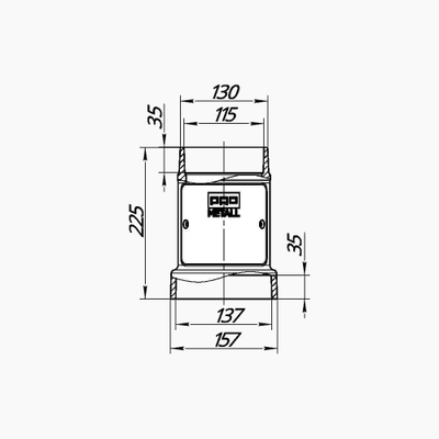 Стартовый дымоход 115-136