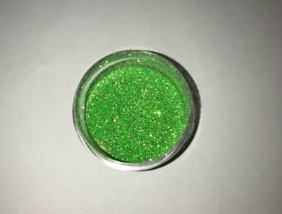 Иридисцентный глиттер блестки Ирис Неоновый Зеленый 200 мкм / 0,2 мм