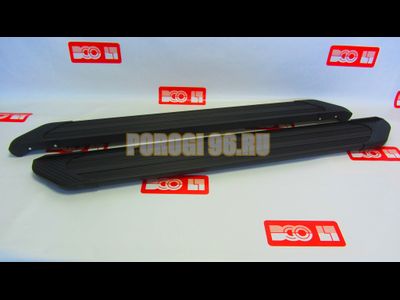 Пороги подножки "Luxe Black" 1700 мм для Great Wall HOVER 2005-2010