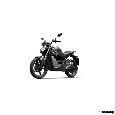 Электромотоцикл Super Soco TC Street Hunter White Siberia чёрный