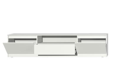 Хилтон Тумба под ТВ Белый текстурный