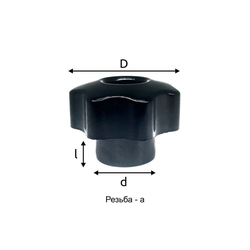 Барашек М8*50 со сквозной резьбой