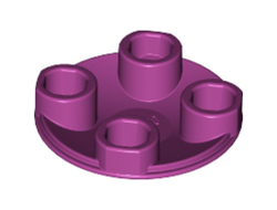 Plate, Round 2 x 2 with Rounded Bottom (Boat Stud), Magenta (2654 / 6143445)