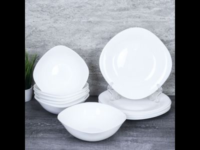 Столовый сервиз "Квадро White 13пр."