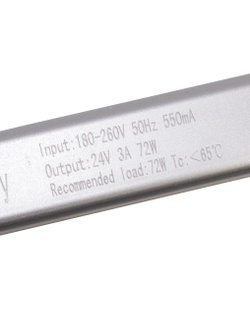 Блок питания 72W 24V IP22 Long (24V/3A/72W) (4LED/IP22 сетка/1 год)