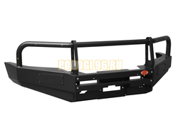 Передний силовой бампер серии Трофи на Nissan Patrol Y61 2004-2010 (02.009.11)