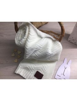 Плед вязаный "Зиг Заги"