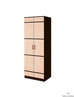 Сакура шкаф 2-х ств бельевой с полками Венге/Лоредо