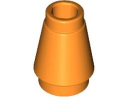 Cone 1 x 1 with Top Groove, Orange (4589b / 4518029)