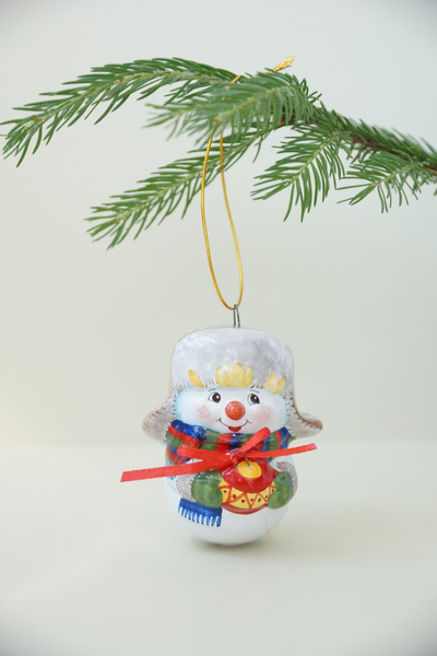 Снеговик в ушанке - Снежная семейка