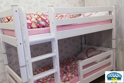 Вариант 9 Двухъярусная кровать "Соня" с прямой лестницей