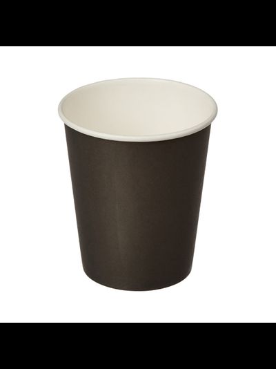 Стакан бумажный (черный), 350мл