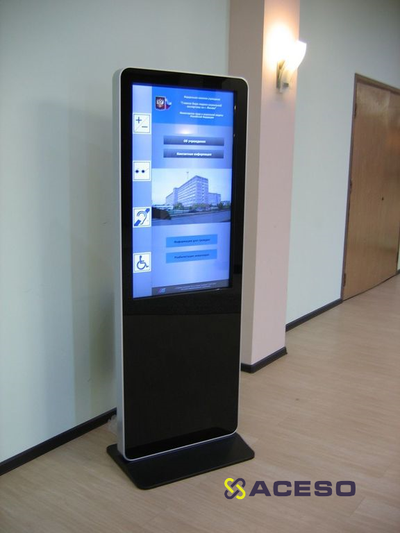 Информационный терминал NextStand 43S NR 101 ST- W1 со встроенной ИС+ПО+сенсорное управление+автоматическое озвучивание