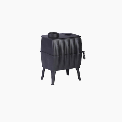 Печь отопительно-варочная Бахтинка черная до 100 м3