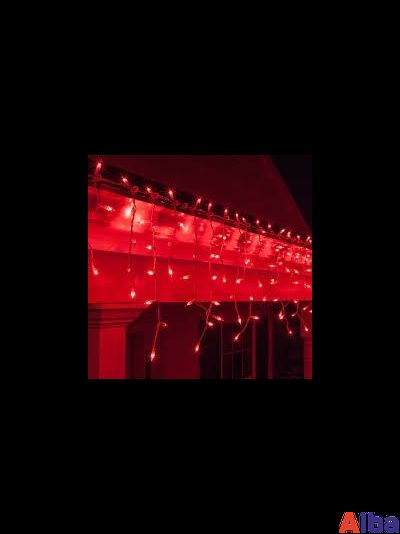 Бахрома 3*0.5 м КРАСНЫЙ, постоянное свечение IP 54