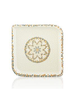 Тарелка квадратная 23*23 см Tessera Bone