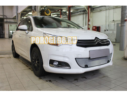 Защита радиатора Citroen C4 HB 2011-2016 с парктроником chrome