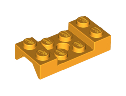 Vehicle, Mudguard 2 x 4 with Arch Studded with Hole, Bright Light Orange (60212 / 6178471)