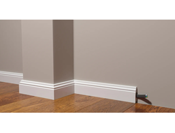 Напольный плинтус Decor-Dizayn DD27, для покраски, влагостойкий, ударопрочный, 2 метра