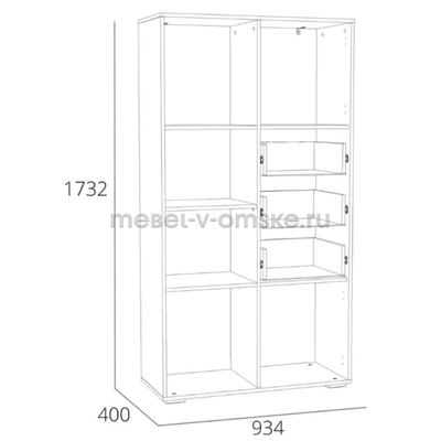 Стеллаж Элиот - 041.73