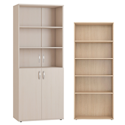 ОМ841 Шкаф для документов "Гермес" со стеклом. Размер: 804х1974х423.