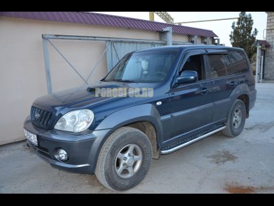 Пороги с накладным листом	 d53 для Hyundai Terrakan