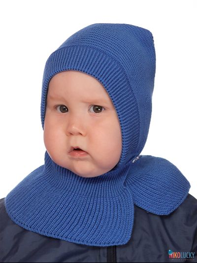 Шапка-шлем "Кроха" 20201-05, цвет ярко-синий, р. 46-48
