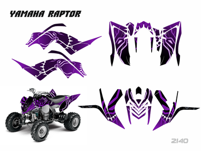 Наклейки на квадроцикл YAMAHA Raptor 700 #2140