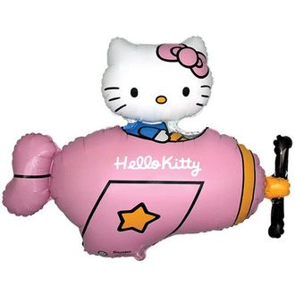 Hello Kitty в розовом самолете