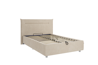 Кровать мягкая АЛЬБА   велюр 1,2 м с ортопедическим основанием /  подъемным механизмом цвет на выбор