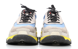 Кроссовки Balenciaga Triple S Nylon Suede Greu Blue
