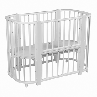 Кроватка-трансформер 5в1 Pituso Asti Белый-Белый