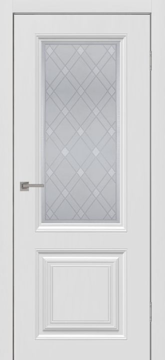 Дверь ПО Сонет-2, эмалит белый