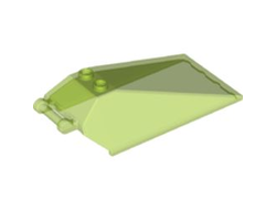 Windscreen 8 x 4 x 2 with 2 Studs and Bar Handle, Trans-Bright Green (21849 / 6316470)