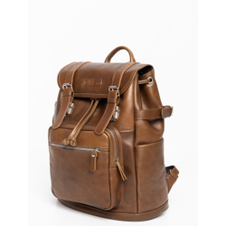 Кожаный рюкзак Volturno NEW Premium brown (арт. 3004-63)