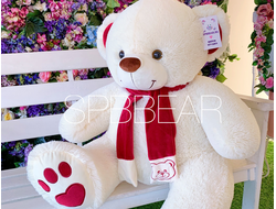 Плюшевый медведь 110 см бежевый Кевин