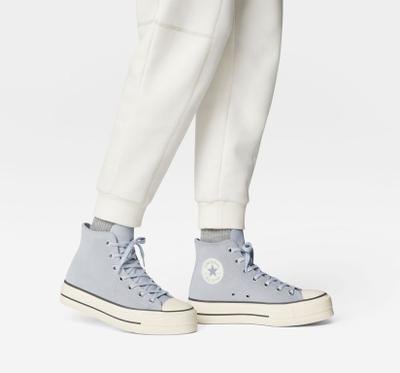 Кожаные кеды Converse на платформе A03251C с чем носить фото