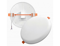 IONICH св-к встр. св/д даунлайт без рамки любое отверст d50-80 18W(1400lm) 4000K 4K круг 120x35 1590