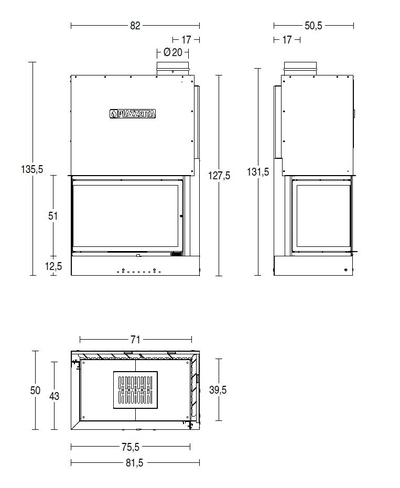 Piazzetta MA 285 SL DX (стекло слева)
