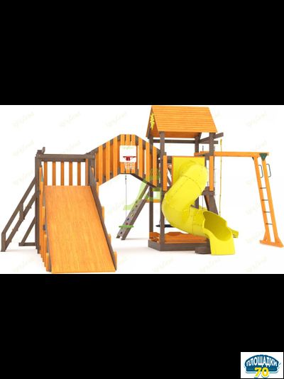 Всесезонная площадка IgraGrad С Мостик 2 с трубой SF Томск