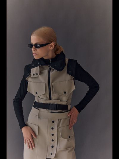 Плащ-трансформер Бежевый