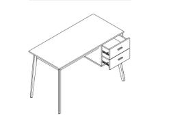 Стол письменный с тумбой "Калгари"