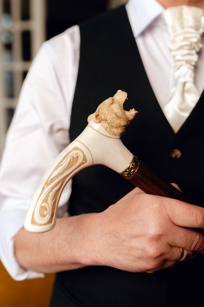 Трость "Символ России" с рукоятью из кости