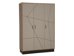 Спальня ГАММА - Шкаф для одежды 54.12 Таксония/Черный/Грей