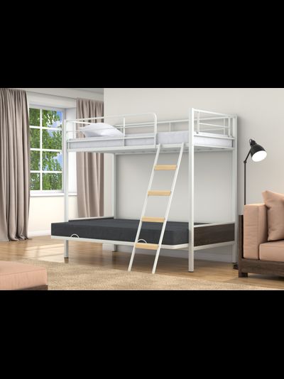 Двухъярусная кровать-диван Дакар 2 Белый (вставки венге)