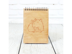 Скетчбук деревянный Капибара, Kapibara-san №11